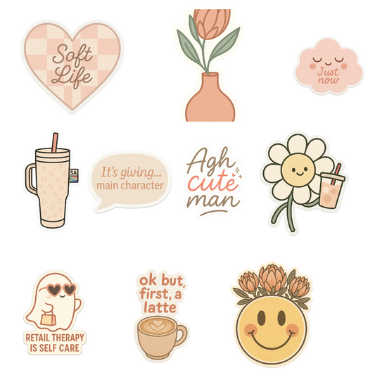 💕 Agh Cute Man – Vinyl Sticker Pack